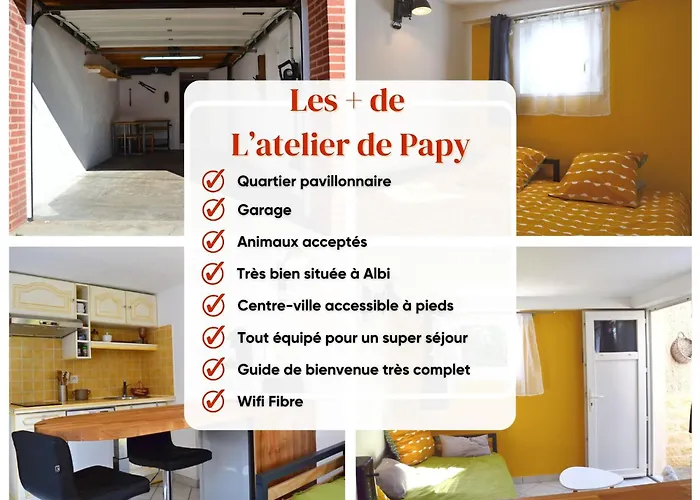 L\'Atelier De Papy D\'Albi - Parking - Centre Albi Accessible A Pied